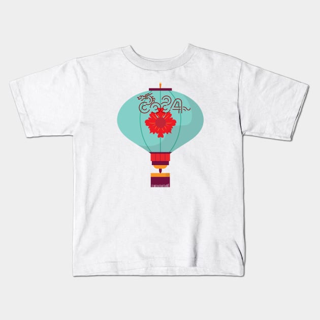 Chinese New Year 2024: Dragon Light! Kids T-Shirt by Asterisk Design Store
